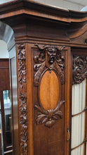 Load image into Gallery viewer, Antique Renaissance Revival Carved Walnut Armoire (~88x91x26)
