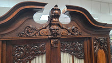 Load image into Gallery viewer, Antique Renaissance Revival Carved Walnut Armoire (~88x91x26)
