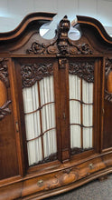 Load image into Gallery viewer, Antique Renaissance Revival Carved Walnut Armoire (~88x91x26)
