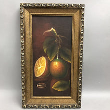 Load image into Gallery viewer, Gold Framed Fruit Still Art (14x8)
