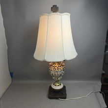 Load image into Gallery viewer, Capodimonte-Style Porcelain Cherub Table Lamp (34.5")
