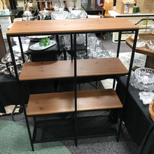 Load image into Gallery viewer, Wood/Black Metal Frame Shelf (54x40x15)
