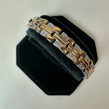 Load image into Gallery viewer, Magnetic Therapy Two-Tone Stainless Steel Link Bracelet (7.75")
