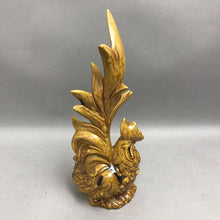 Load image into Gallery viewer, MCM Set of 2 Brown Glazed Ceramic Rooster Chicken Figurines (12")
