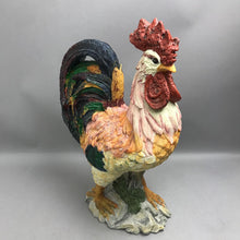 Load image into Gallery viewer, Large Colorful Rooster Figurine Plastic (21")

