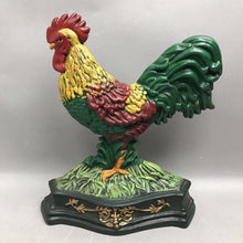 Load image into Gallery viewer, Vintage Cast Metal Rooster Door Stop (12")
