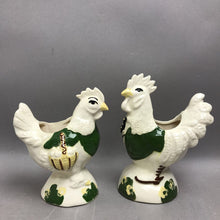 Load image into Gallery viewer, Set of Le Bow California Pottery Rooster Hen Wall Pockets (6")
