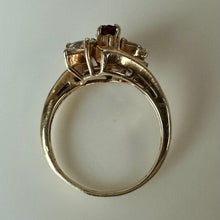 Load image into Gallery viewer, 14K Gold Ruby Diamond Ring sz 6 (3.6g)
