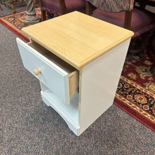 Load image into Gallery viewer, White / Wood Top Night Stand (24x18x16)
