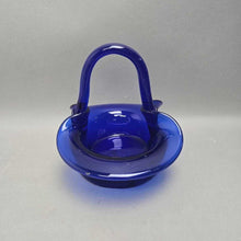 Load image into Gallery viewer, Cobalt Blue Glass Basket (~7x8x6)
