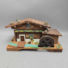 Load image into Gallery viewer, Vintage Log Cabin Cottage Mill Music/Jewelry Box (~5.5x10x6)
