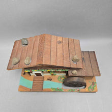 Load image into Gallery viewer, Vintage Log Cabin Cottage Mill Music/Jewelry Box (~5.5x10x6)
