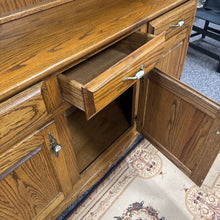 Load image into Gallery viewer, Oak Buffet/China Cabinet (30x40x18)

