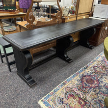 Load image into Gallery viewer, Ethan Allen Black Library Console Table (28x85x19)

