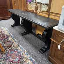 Load image into Gallery viewer, Ethan Allen Black Library Console Table (28x85x19)
