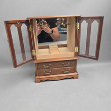 Load image into Gallery viewer, Vintage Jewelry Cabinet Armoire (14.5x10.25x5.5)
