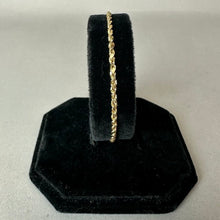 Load image into Gallery viewer, 14K Gold 7" Rope Chain Bracelet (1.9g)
