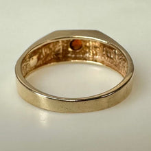 Load image into Gallery viewer, 10K Gold Garnet Vintage Baby/Child Ring sz 0.75 (1.2g)
