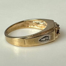 Load image into Gallery viewer, 10K Gold Garnet Vintage Baby/Child Ring sz 0.75 (1.2g)
