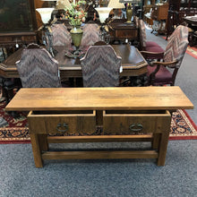 Load image into Gallery viewer, Primitive Sofa Table w/ 2 Drawers (30x63x16)
