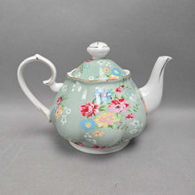 Load image into Gallery viewer, Gracie China Green Floral Teapot (6x9x6)
