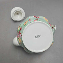 Load image into Gallery viewer, Gracie China Green Floral Teapot (6x9x6)
