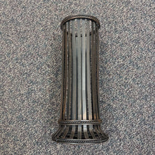 Load image into Gallery viewer, Dark Brown Slatted Metal Cylinder Umbrella Holder (24")
