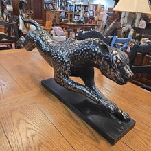 Load image into Gallery viewer, Large Metal Running Cheetah Sculpture (20x41x6.5)
