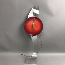 Load image into Gallery viewer, Contemporary Abstract Metal Sculpture Clock (21")(Tested)
