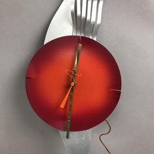 Load image into Gallery viewer, Contemporary Abstract Metal Sculpture Clock (21")(Tested)
