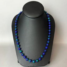 Load image into Gallery viewer, Vintage Azurite Malachite Beaded Necklace (26")
