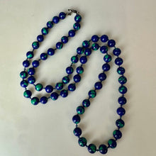 Load image into Gallery viewer, Vintage Azurite Malachite Beaded Necklace (26")
