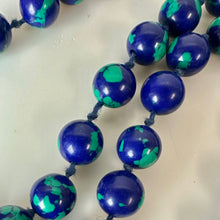 Load image into Gallery viewer, Vintage Azurite Malachite Beaded Necklace (26")
