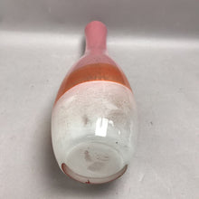 Load image into Gallery viewer, Handblown Studio Art Glass Vase Spattered Orange, Pink &amp; White (16")

