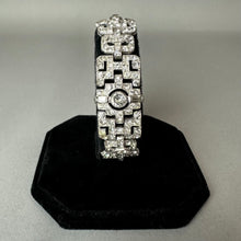 Load image into Gallery viewer, Vintage Art Deco Style Geometric Rhinestone Bracelet (7")
