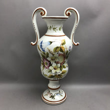 Load image into Gallery viewer, Vintage Hand Painted Porcelain Vase Urn Double Handles (20")
