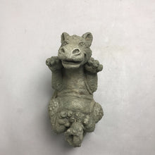 Load image into Gallery viewer, Concrete Playful Dragon Statue (9")
