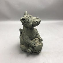 Load image into Gallery viewer, Concrete Dragon Eating Statue (10")
