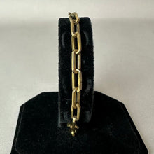 Load image into Gallery viewer, Antique Gold Filled Paperclip Link Chain Bracelet (8.5")
