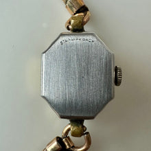 Load image into Gallery viewer, Vintage Lathin Gold Filled Red Gemstone Case Cocktail Watch As-Is
