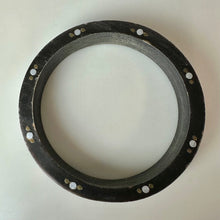 Load image into Gallery viewer, Vintage Horn Silver &amp; Brass Inlay Pattern Bangle Bracelet (8" Circumference)
