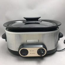 Load image into Gallery viewer, KitchenAid Slow Cooker Crock Pot Stainless Steel - Working (8x16x11)
