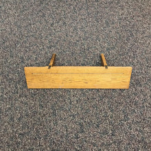 Load image into Gallery viewer, Oak Wall Shelf with Towel Holder (11x30x7)
