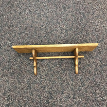 Load image into Gallery viewer, Oak Wall Shelf with Towel Holder (11x30x7)

