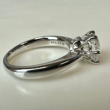 Load image into Gallery viewer, Diamonique Sterling Simulated Diamond Engagement Ring sz 7
