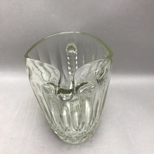 Load image into Gallery viewer, Vintage Heavy Diamond Pattern Glass Water Pitcher (9")
