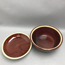 Load image into Gallery viewer, Marcrest Brown Daisy Dot Stoneware Casserole / Dutch Oven (5.5x8.25)

