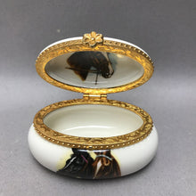Load image into Gallery viewer, Liette International Trinket Box with Horse Porcelain (2x3)
