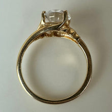 Load image into Gallery viewer, 14K Gold Cubic Zirconia Engagement Ring sz 7.75 (3.0g)
