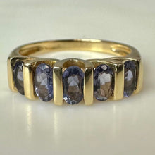 Load image into Gallery viewer, 14K Gold Tanzanite Ring sz 8 (3.6g)
